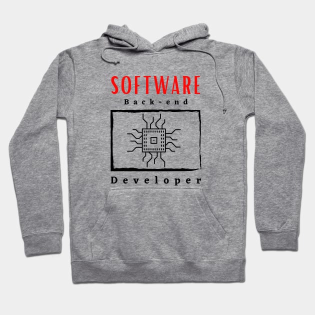 Software Back-End Developer motivational design Hoodie by Digital Mag Store